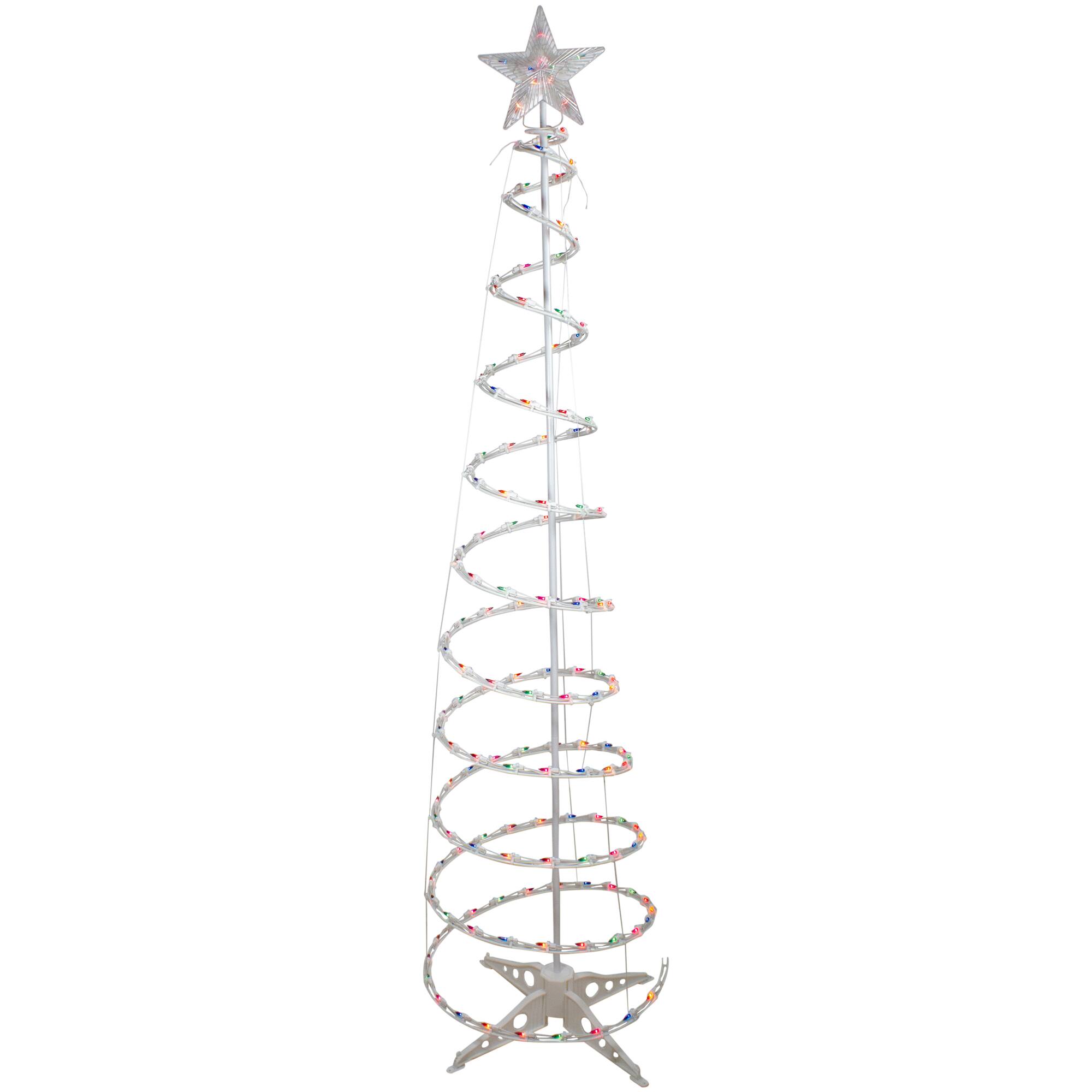 6ft. Multicolor Pre-Lit Spiral Christmas Tree